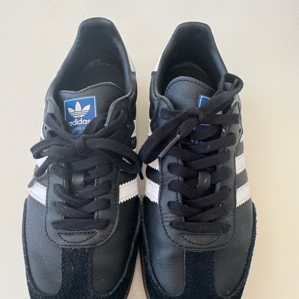 Adidas Black and White sambas